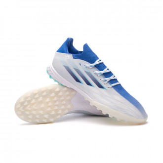 Chuteira X Speedflow .1 Turf White-Legind-Skyrus