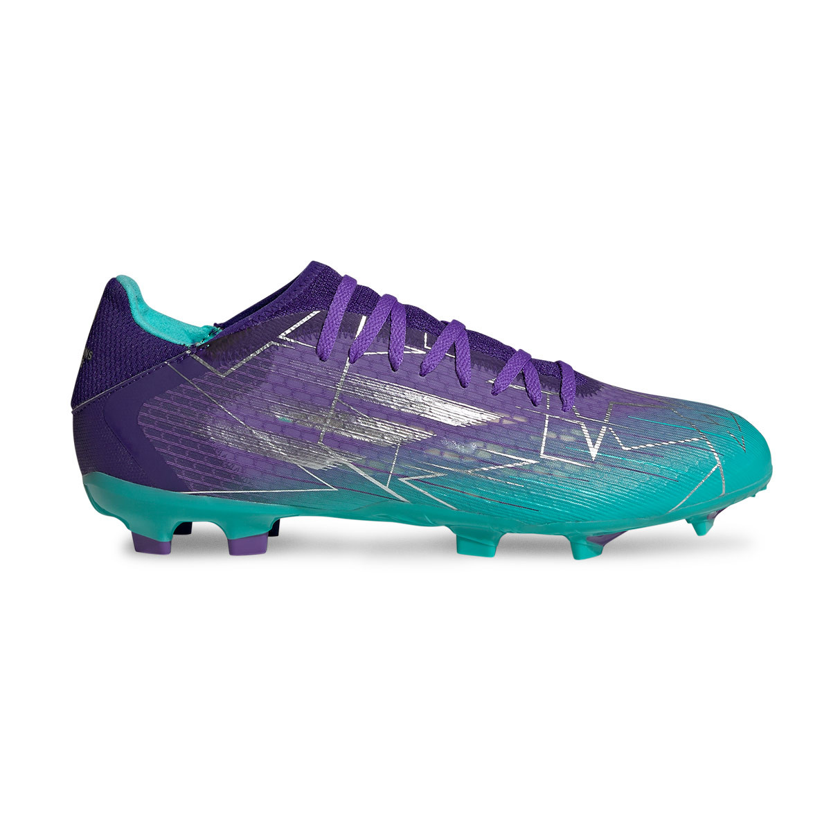 orange and purple football boots