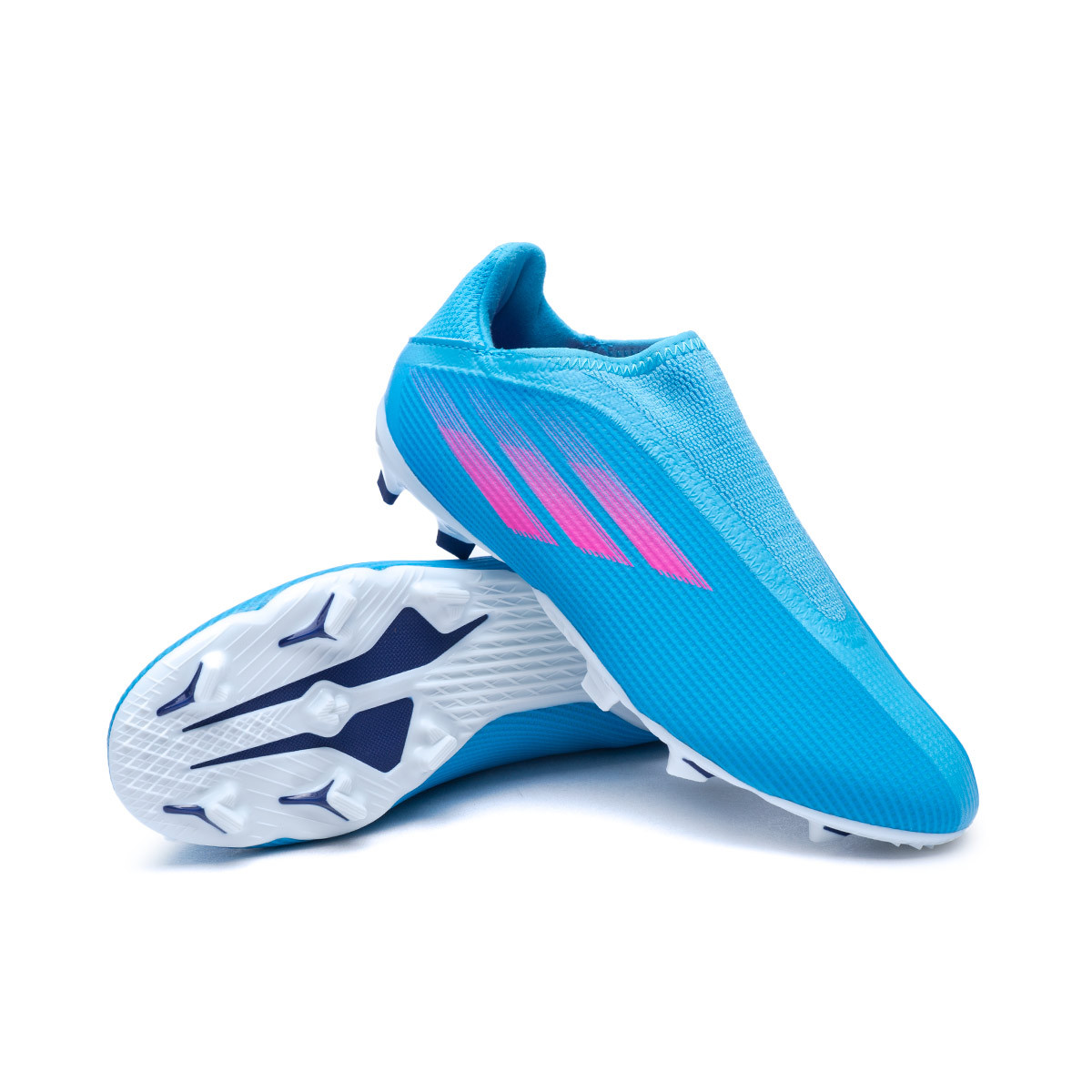 Bota de X Speedflow .3 LL FG Niño Sky Rush-Tmshpn-White - Fútbol Emotion