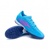 Zapatos de fútbol X Speedflow .3 Turf Sky Rush-Tmshpn-White