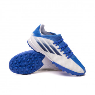 Chuteira X Speedflow .3 Turf Criança White-Legind-Skyrus