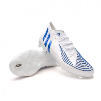 Chuteira Predator Edge .1 AG White-Blue
