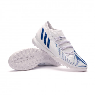Chuteira Predator Edge .3 Turf Branco-Azul