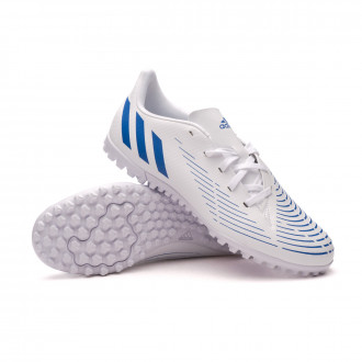 Chuteira Predator Edge .4 Turf White-Blue