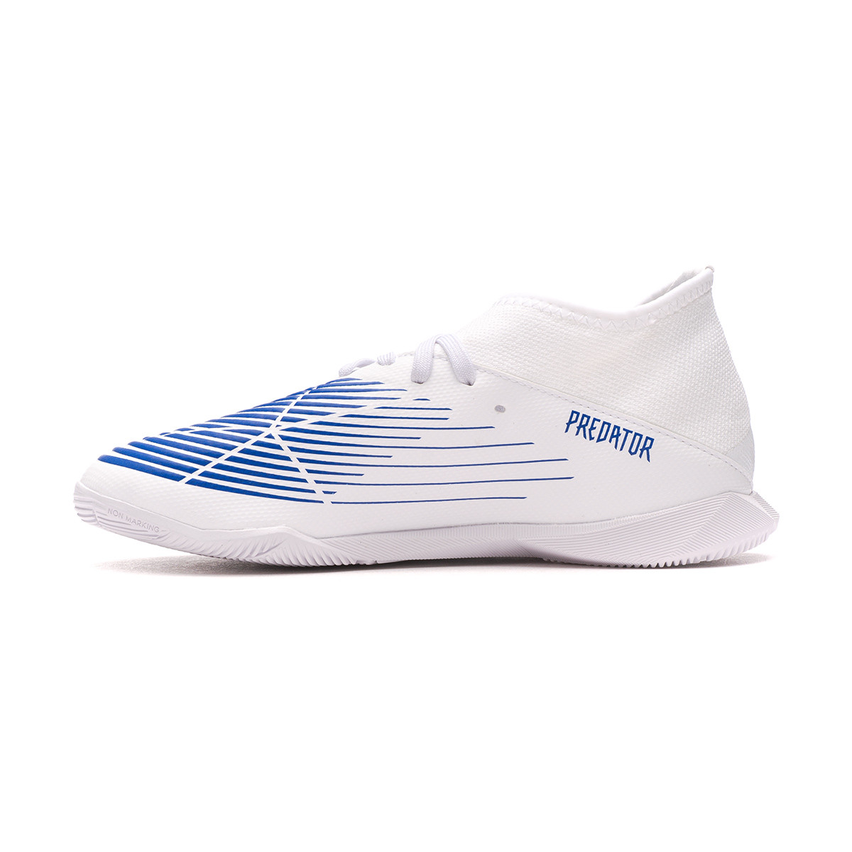 Tenis futsal adidas Predator Edge .3 IN Niño White-Blue - Emotion