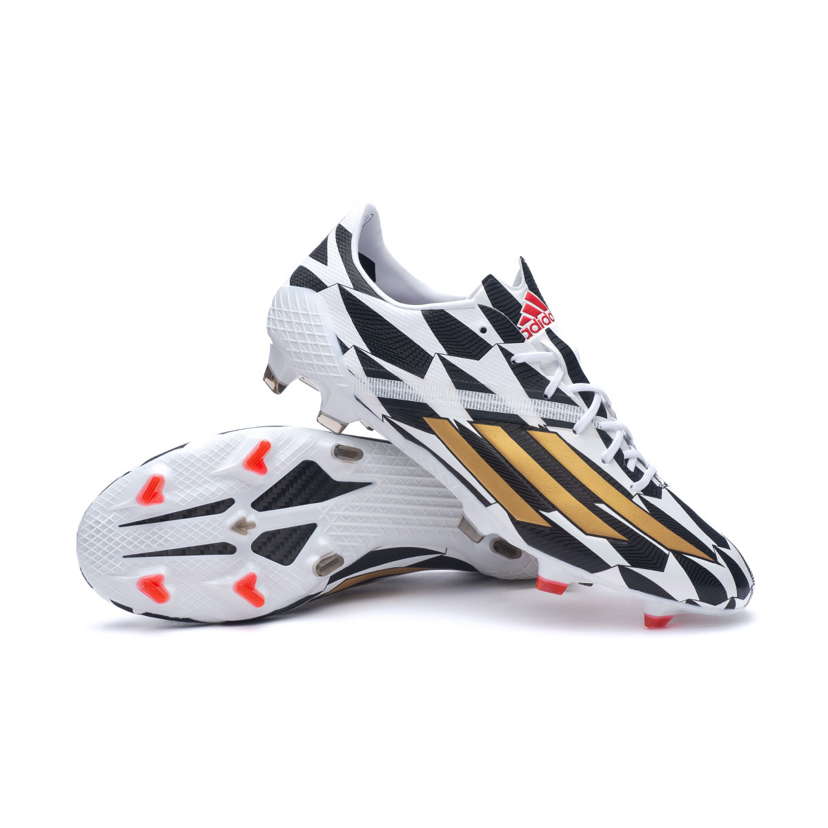 Ruina estoy feliz Rusia Bota de fútbol adidas F50 Adizero IV FG White-Gold Metallic - Fútbol Emotion