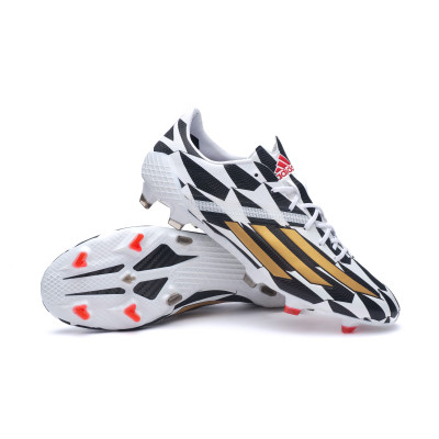 Todo el mundo revista puesto Bota de fútbol adidas F50 Adizero IV FG White-Gold Metallic - Fútbol Emotion