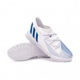 Zapatos de fútbol Predator Edge .3 Turf Niño White-Blue
