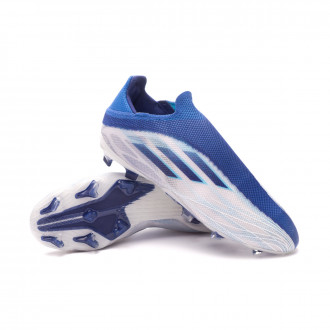 Chuteira X Speedflow + FG Niño White-Legacy Indigo-Sky Rush