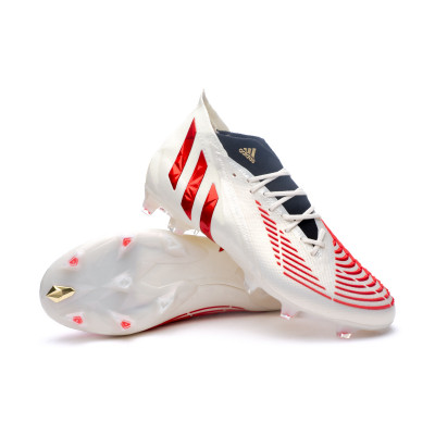 Arroyo Estados Unidos igualdad Bota de fútbol adidas Predator Edge .1 FG White-Vivid Red-Gold - Fútbol  Emotion