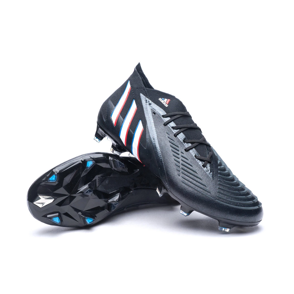 Adidas predator black deals white red