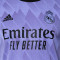 Camiseta Real Madrid CF Segunda Equipación Authentic 2022-2023 Light Purple