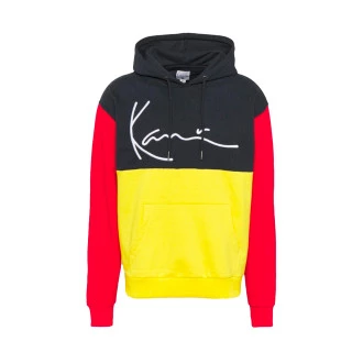 Sudadera Signature Block Teddy Hoodie Yellow/ Navy/ Red