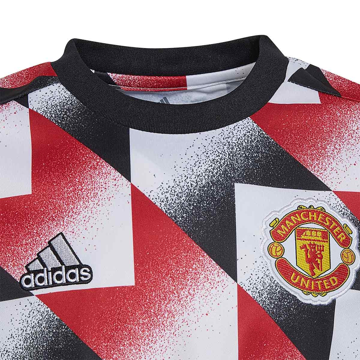 Get the Official 2022-2023 Man Utd Pre-Match Shirt (White) - Kids