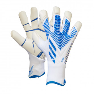 Luvas Predator Pro Hybrid White-Hi-Res Blue