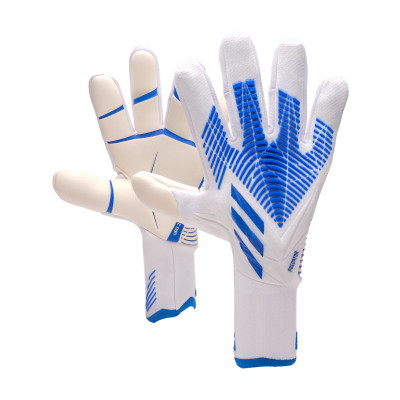 Guante de adidas Predator White-Hi-Res Blue - Emotion