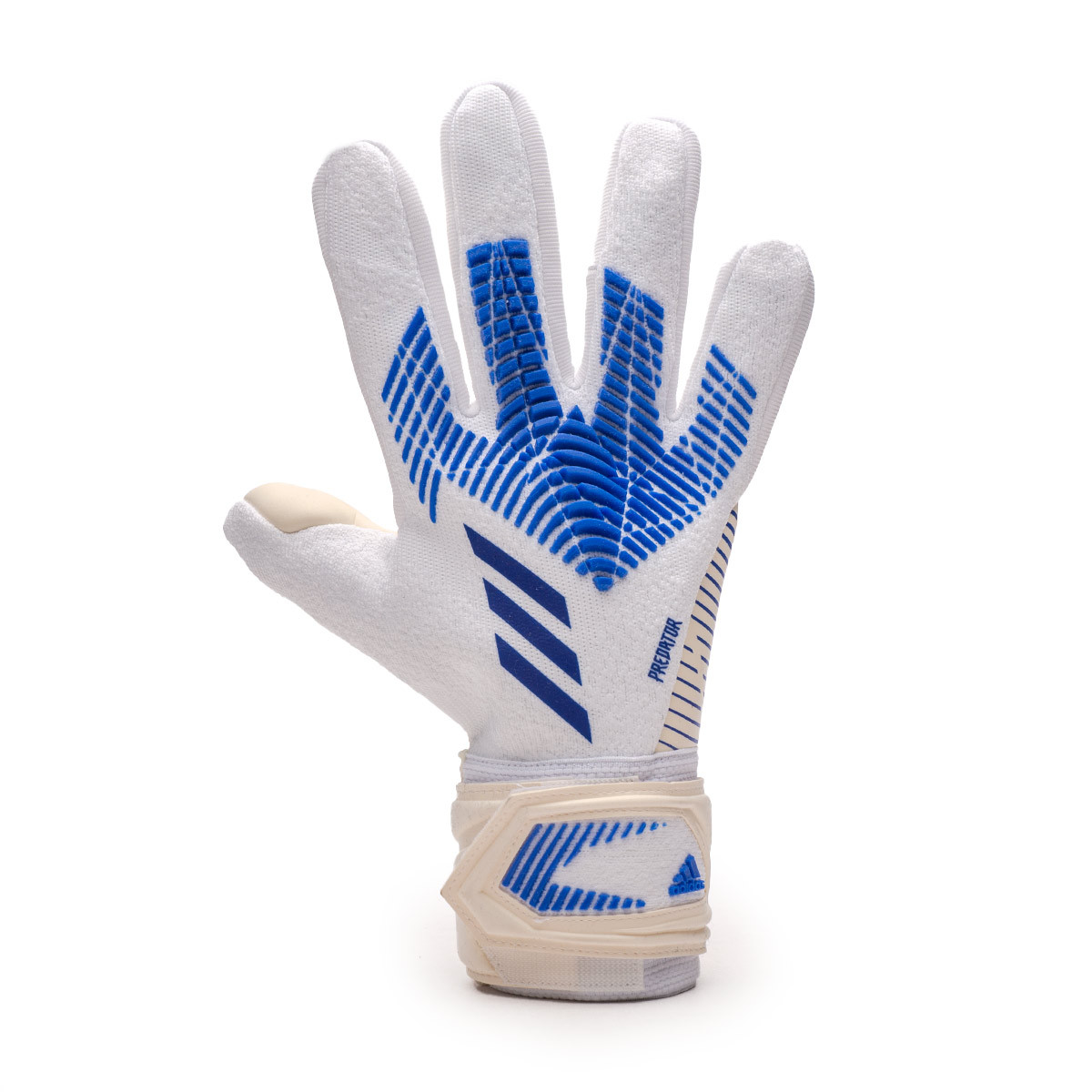 Guante portero adidas League White-Hi-Res Blue - Fútbol