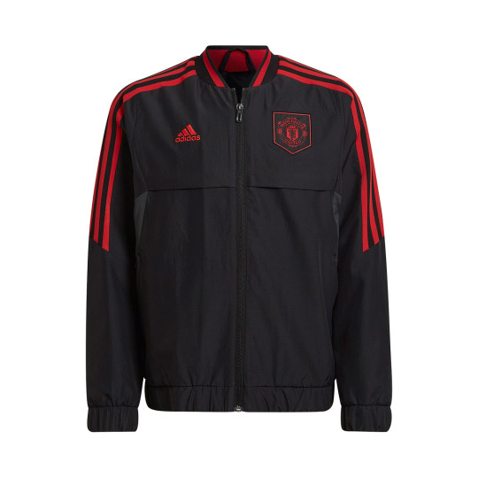 Jacket adidas Kids Manchester United FC Pre-Match 2022-2023 Black ...