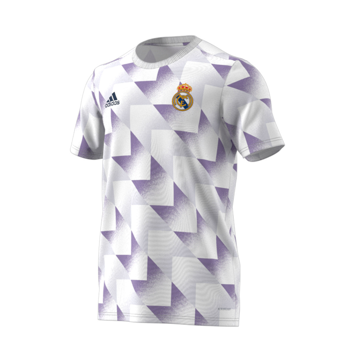 Camiseta adidas Real Madrid CF Pre-Match 2022-2023 White-Dash Grey-Magic Lilac Fútbol Emotion