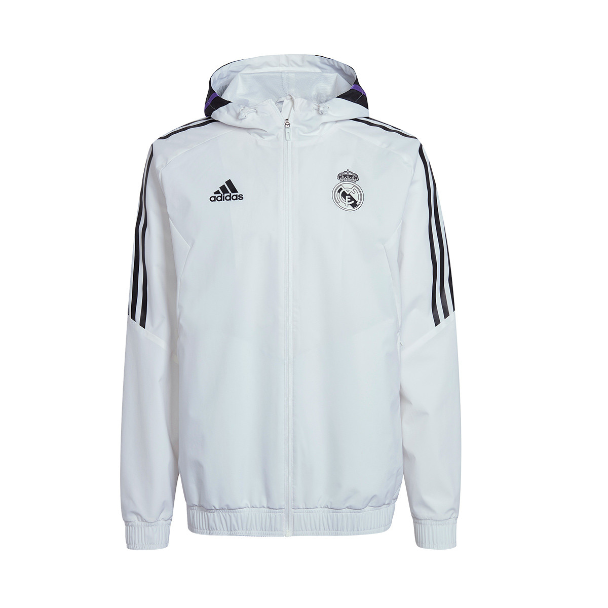 haga turismo Producto Discriminatorio Jacket adidas Real Madrid CF Training 2022-2023 White - Fútbol Emotion