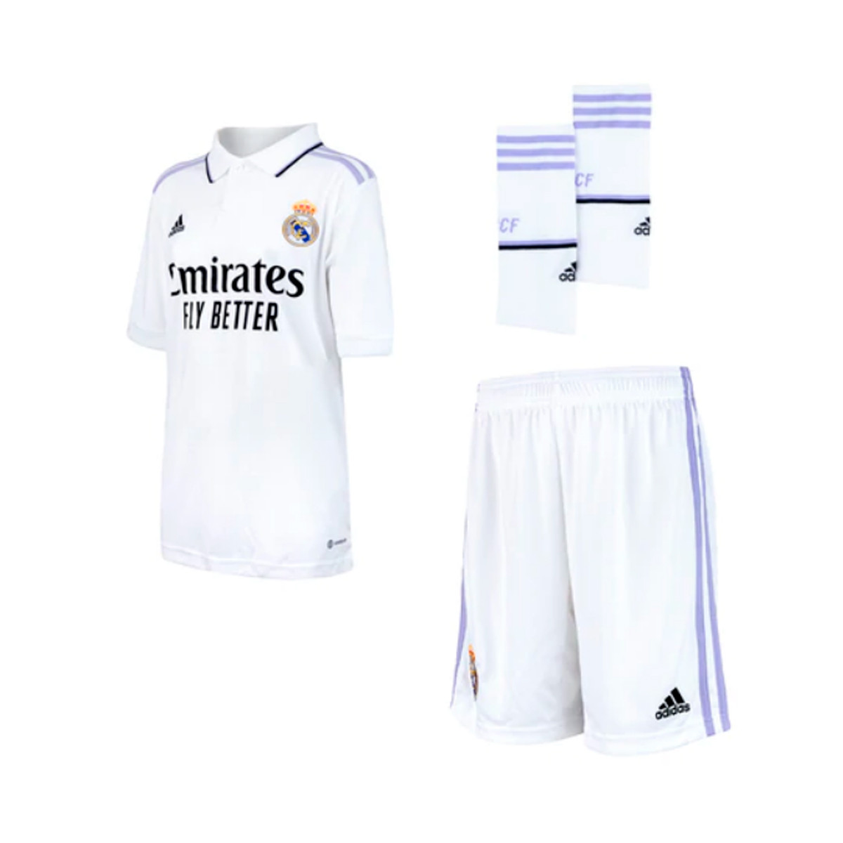 Persona australiana Correa El cielo Conjunto adidas Real Madrid CF Primera Equipación 2022-2023 Niño White -  Fútbol Emotion