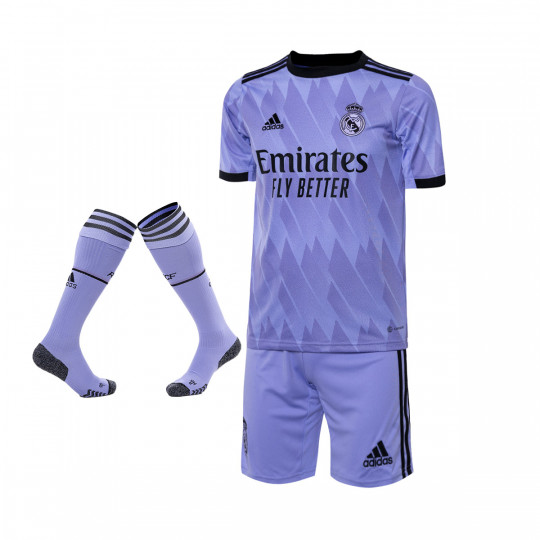 Kit adidas Kids Real Madrid CF Away Kit 2022-2023 Light Bottom-Light Purple - Emotion
