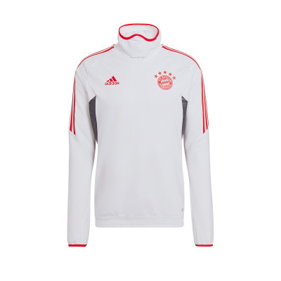 FC Bayern Fußball Training Top Langarm Shirt Herren Grau 