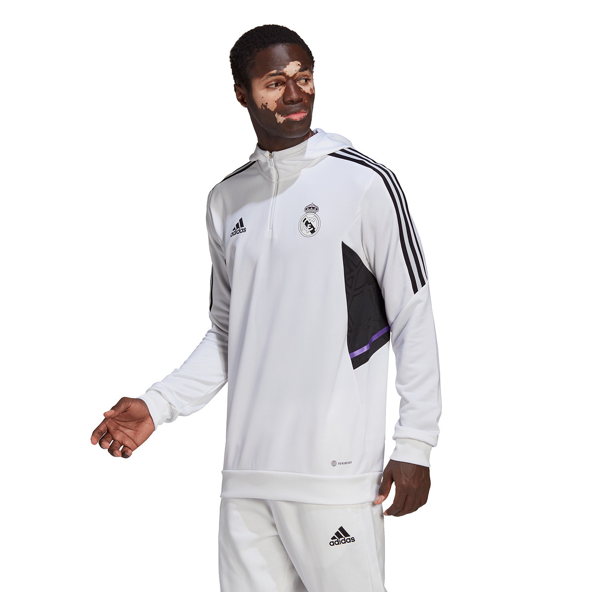 Sudadera adidas Real Madrid CF Training 2022-2023 White - Fútbol Emotion
