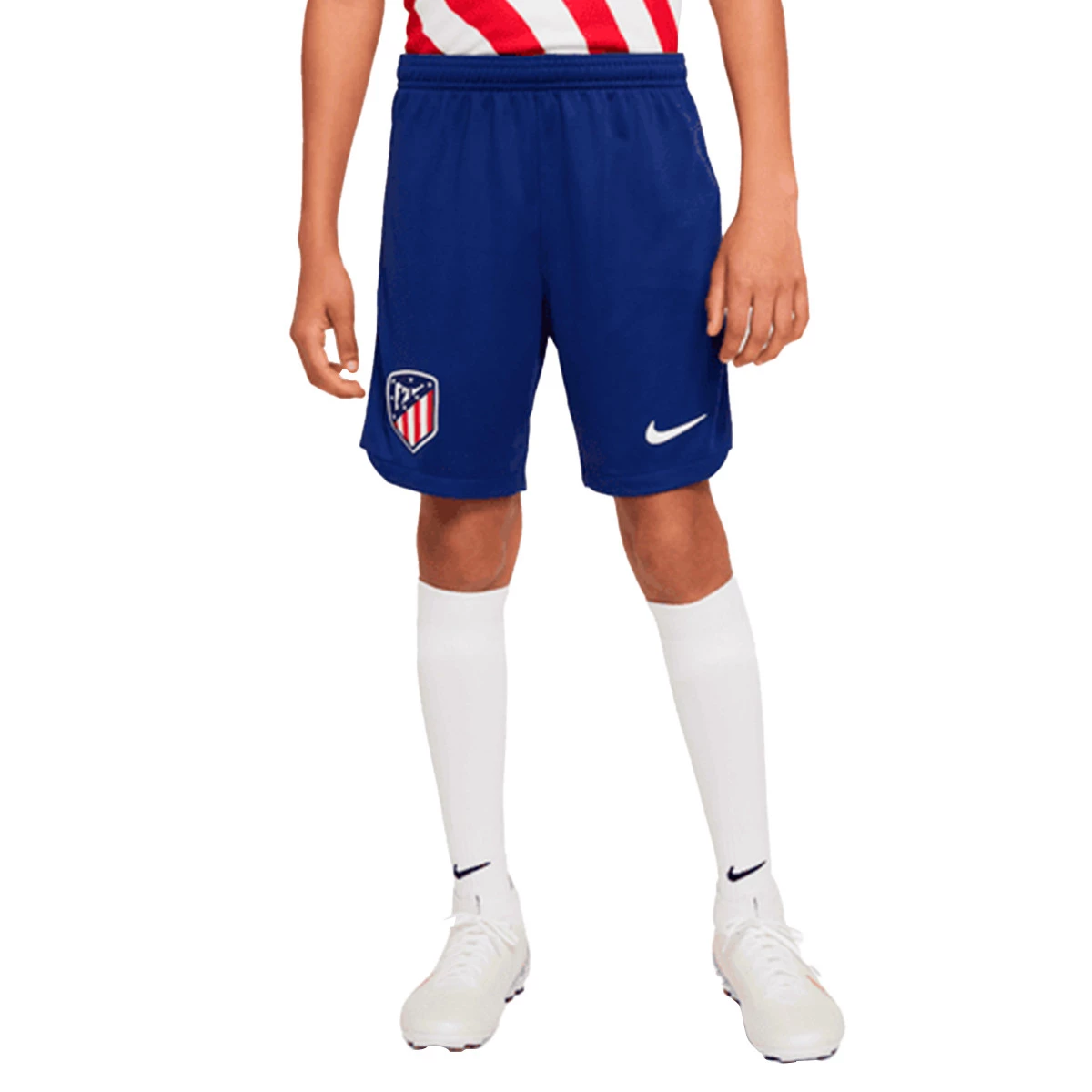 Camiseta Nike Atlético de Madrid Segunda Equipación Stadium 2022-2023 Niño  Black-Deep Royal Blue - Fútbol Emotion