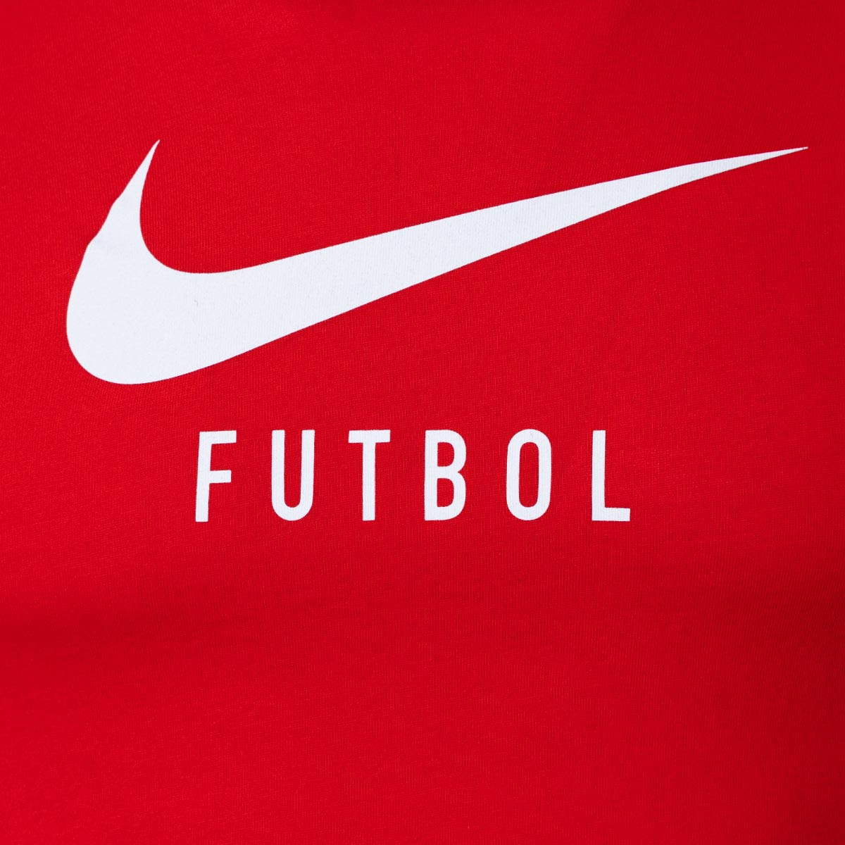 Camiseta Nike NSW Swoosh Football Soccer FZ Niño University Red-White Fútbol Emotion