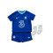 Conjunto Chelsea FC Primera Equipación Stadium 2022-2023 Bebé Rush Blue-Chlorine Blue