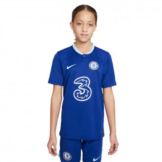 T-Shirt Chelsea FC Primera Equipación Stadium 2022-2023 Niño Rush Blue-Chlorine Blue