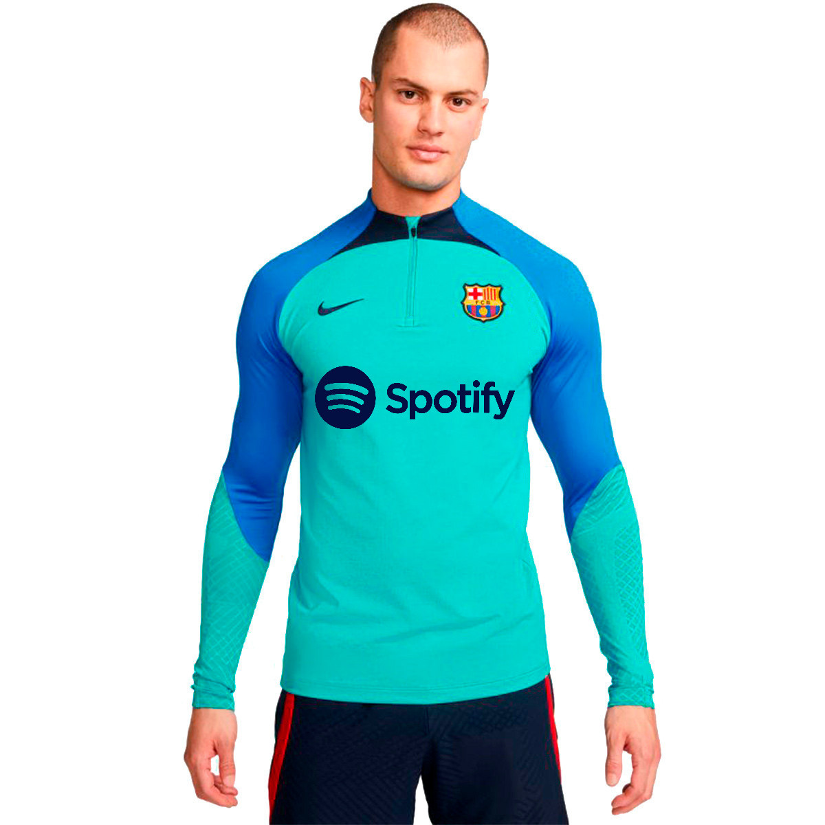 Sudadera Nike FC Barcelona Training Oracle Aqua-Signal Blue - Emotion