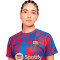 Camiseta FC Barcelona Pre-Match 2022-2023 Mujer Signal Blue-Obsidian-University Red