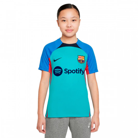 Camiseta Nike FC Barcelona Training 2022-2023 Niño Oracle Aqua-Signal ...