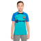 Camiseta FC Barcelona Training 2022-2023 Niño Oracle Aqua-Signal Blue