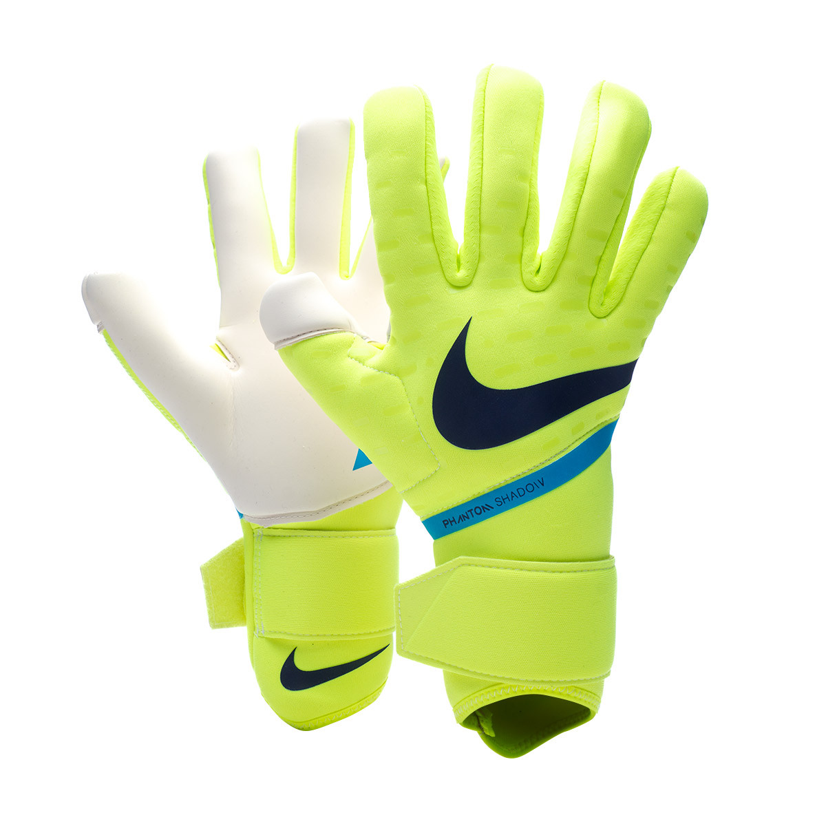 Nike Phantom Shadow Goalkeeper Gloves - Bright Crimson \u0026 White with Volt -  Soccer Master