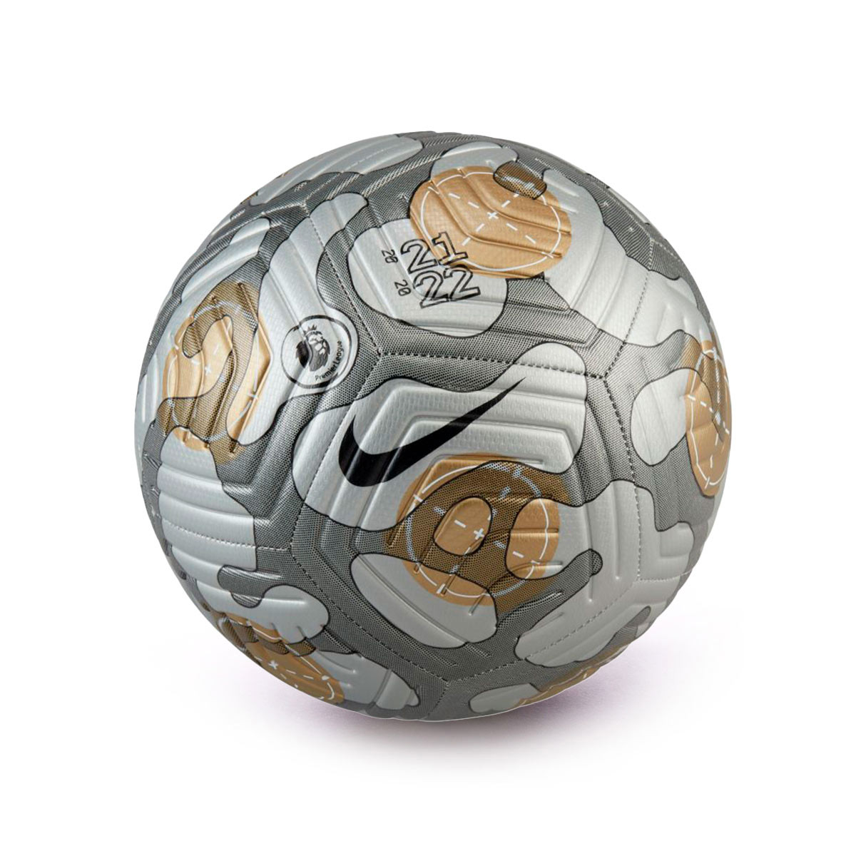 Balón Nike Premier League Strike 3rd 2022-2023 Silver-Black-Gold-Black - Fútbol