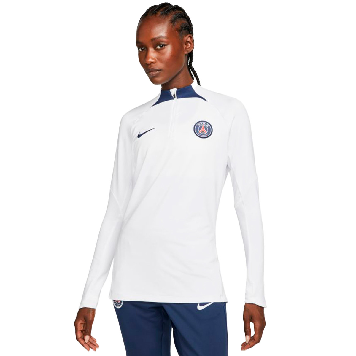 Sudadera Nike FC Training 2022-2023 Mujer White-Midnight Navy - Fútbol Emotion