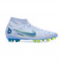 Mercurial Superfly 8 Academy AG Piłka nożna Szaro-Dark Marina Niebiesko-Jasny