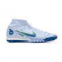 Mercurial Mercurial Superfly 8 Academy Turf Football Grey-Dark Marina Blue-Light Marine