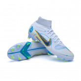 Scarpe Nike Mercurial Superfly 8 Pro FG Football Grey-Dark Marina  Blue-Light Marine - Fútbol Emotion