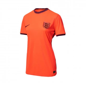 Camiseta Inglaterra Segunda Equipación Stadium Euro 2022 Mujer Bright Crimson