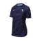 Camiseta Francia Pre-Match Euro 2022 Mujer Blackened Blue