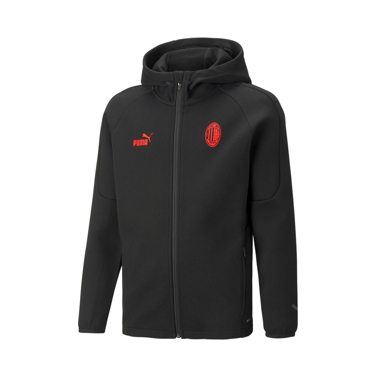 Chaqueta Puma AC Fanswear 2022-2023 Niño Black-Asphalt - Fútbol