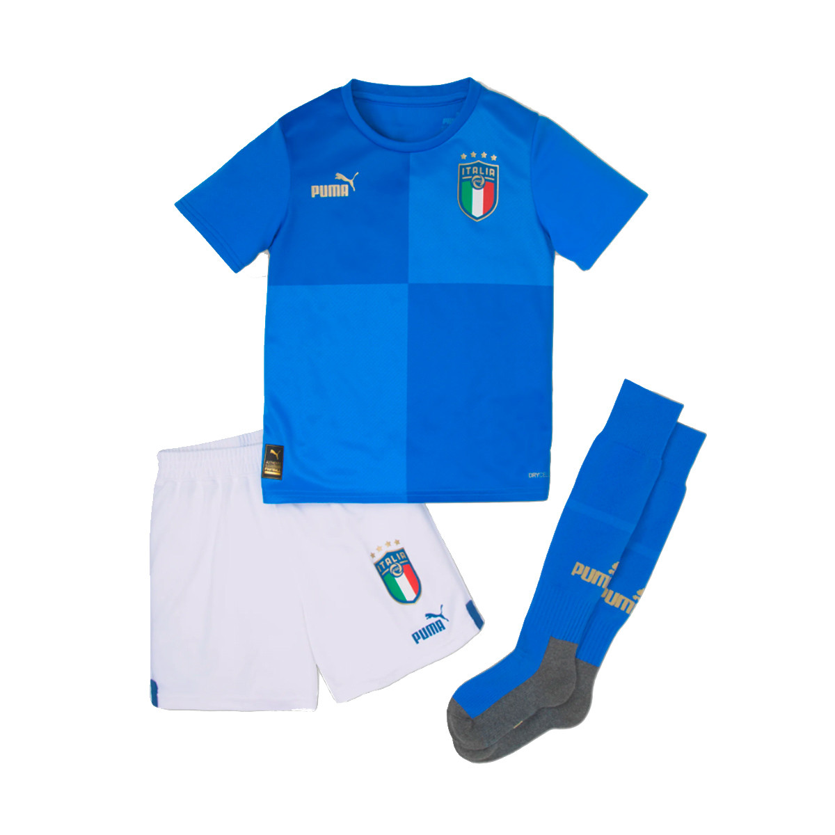 Conjunto Puma Italia Primera Equipación 2022-2023 Niño Ignite Blue-Ultra Blue - Fútbol Emotion