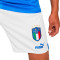 Pantalón corto Italia Primera Equipación Replica 2022-2023 White-Ignite Blue
