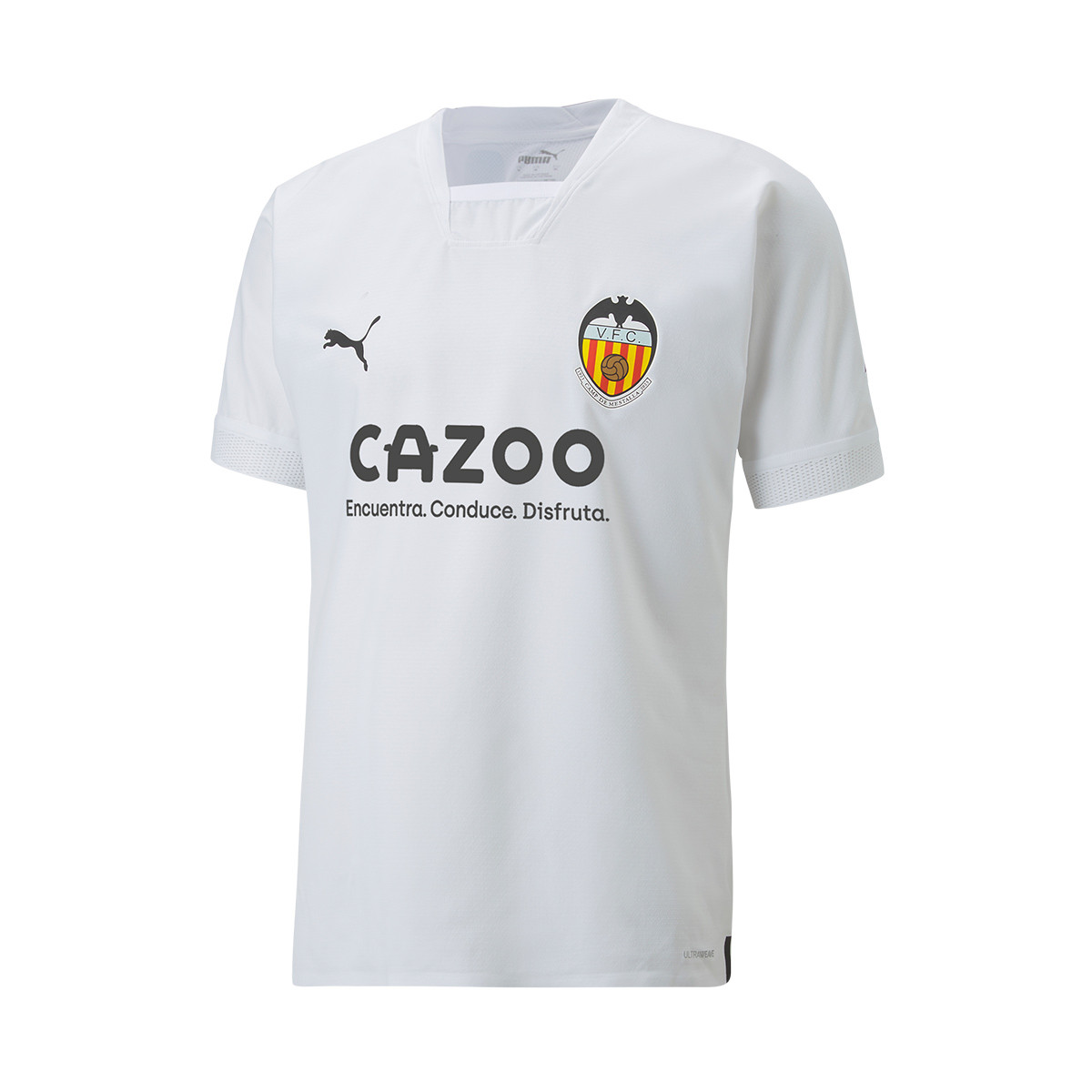 Camiseta Valencia CF Primera Equipación Authentic White-Castlerock - Fútbol Emotion