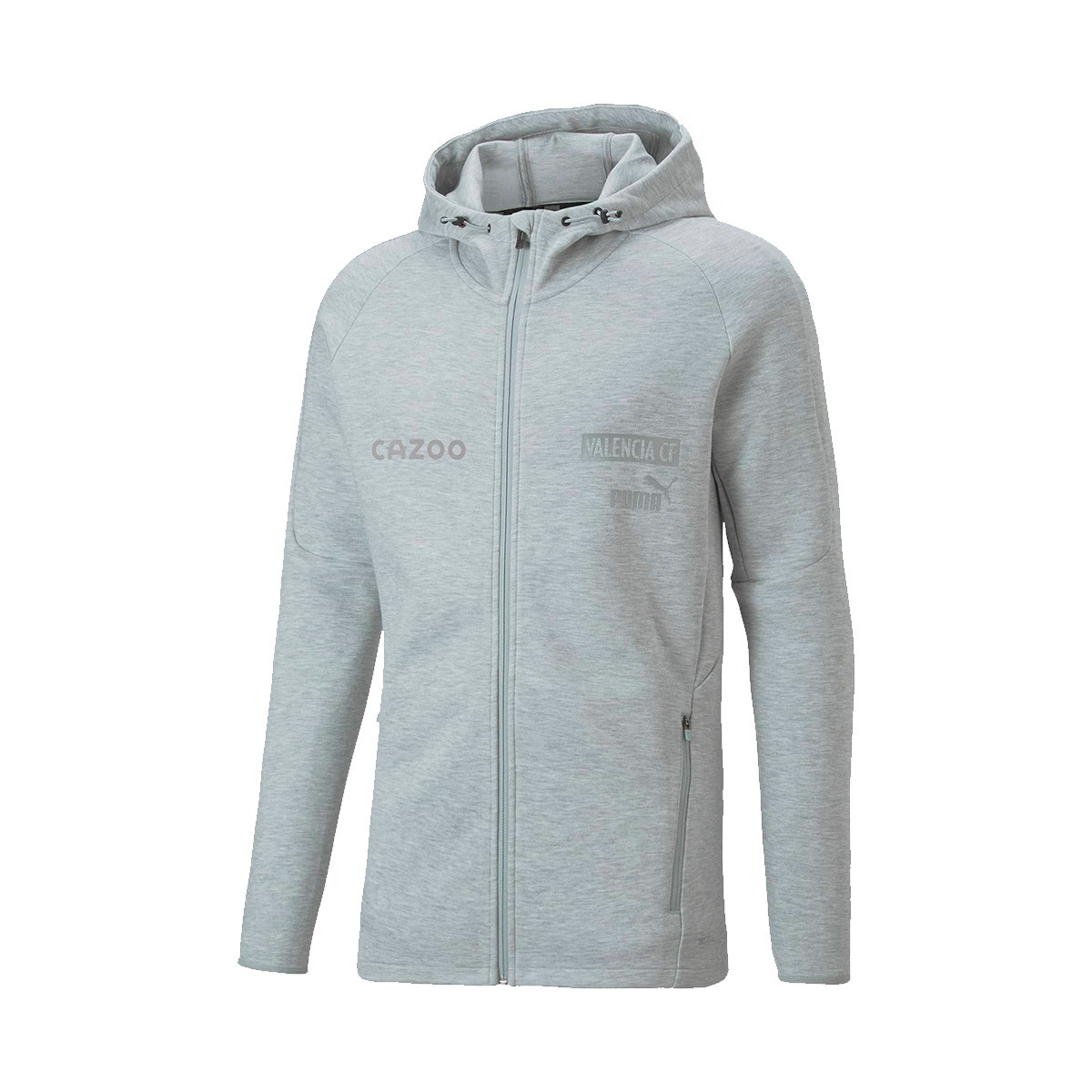 Humano estrés Describir Chaqueta Puma Valencia CF Fanswear 2022-2023 Niño Light Gray Heather-Black  - Fútbol Emotion