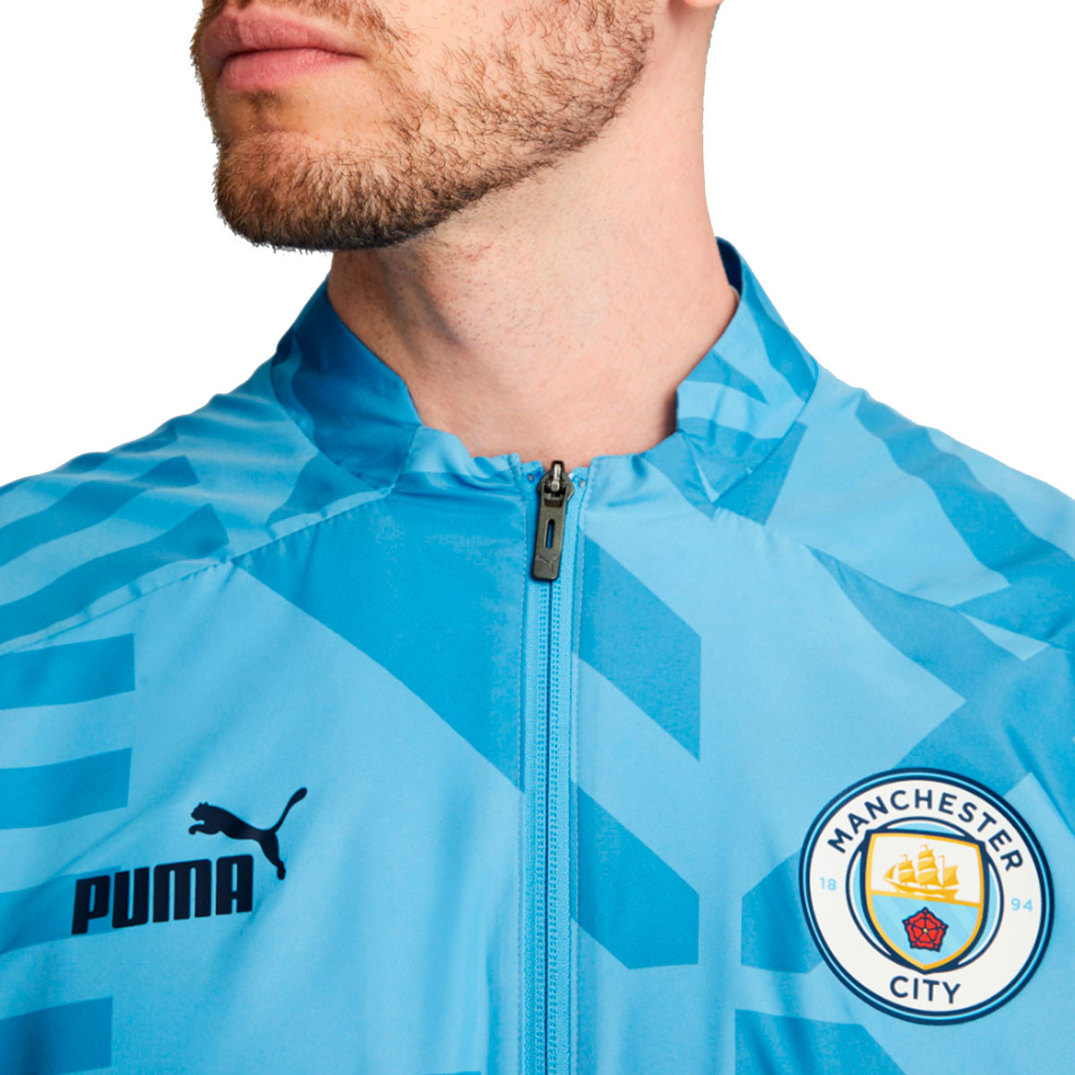 Womens Mens Clothing Mens Jackets Casual jackets PUMA Manchester City F.c Prematch Football Jacket Men in Blue 